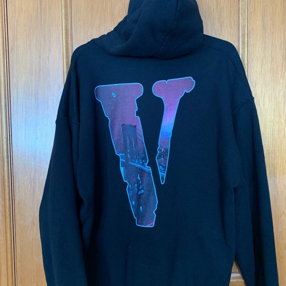 Pop smoke X Vlone hoodie size Large - Picture 2 of 2